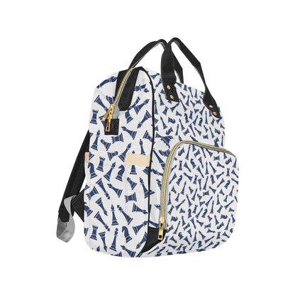 Chess Pattern Print Design 03 Diaper Bag Backpack