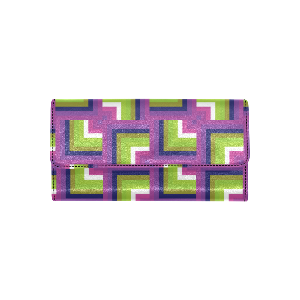 Optical illusion Pattern Print Design A05 Women's Trifold Wallet