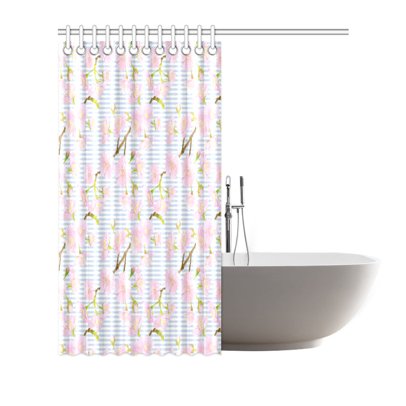 Pink Cherry Blossom Sakura Shower Curtain