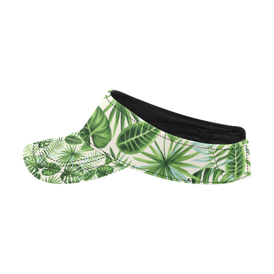 Palm Leaf Pattern Print Design A01 Unisex Sun Visor