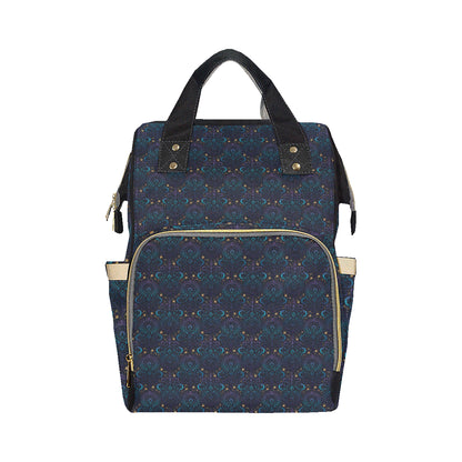 Celestial Pattern Print Design 06 Diaper Bag Backpack