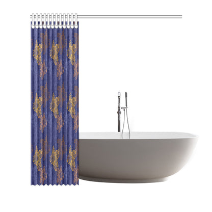 Goldfish Pattern Print Design 01 Shower Curtain