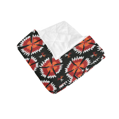 Carnations Pattern Print Design CN03 Premium Quilt