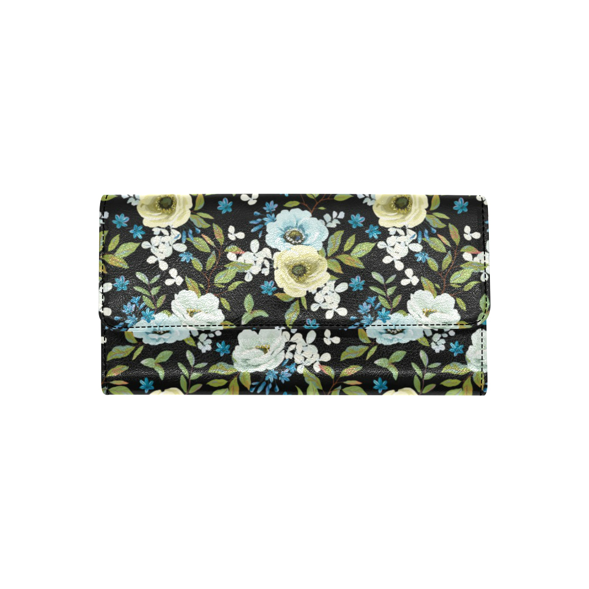 Anemone Pattern Print Design AM03 Women's Trifold Wallet