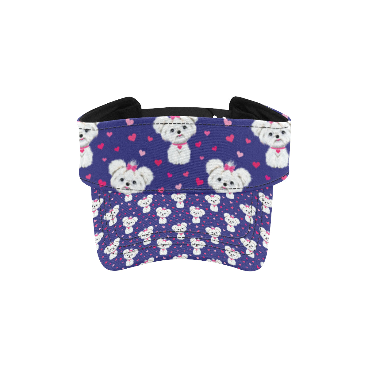 Maltese Pattern Print Design 02 Unisex Sun Visor