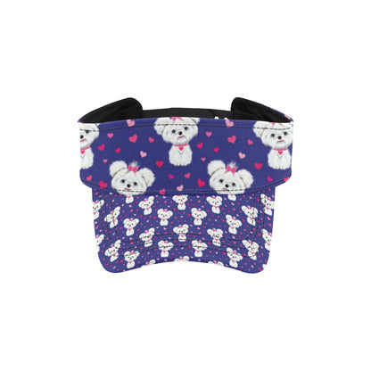 Maltese Pattern Print Design 02 Unisex Sun Visor