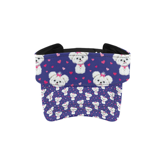Maltese Pattern Print Design 02 Unisex Sun Visor