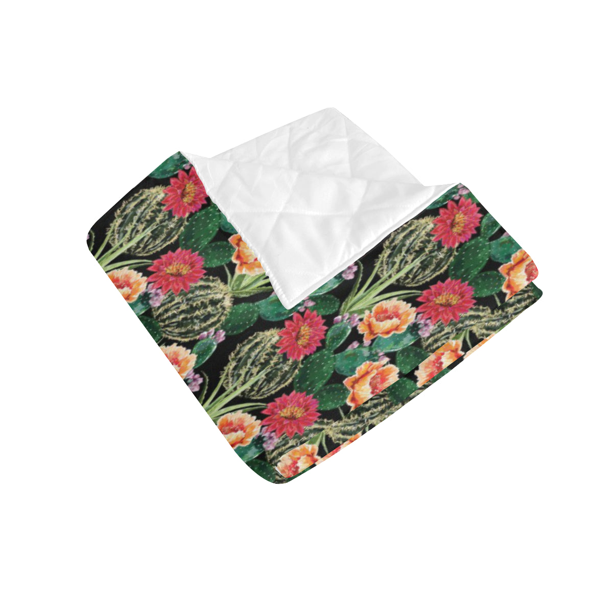 Cactus Pattern Print Design 06 Premium Quilt