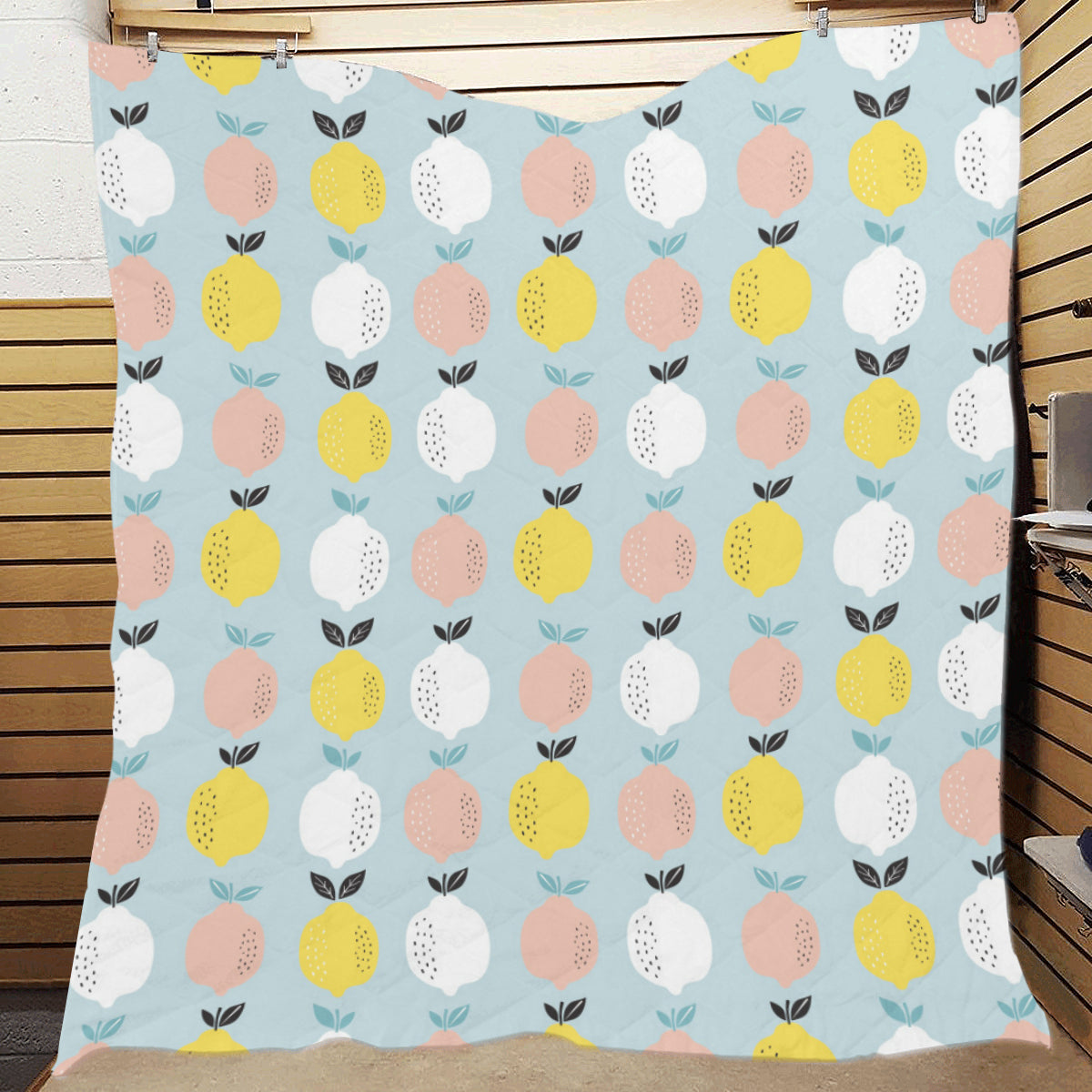 Citrus  Pattern Print Design 03 Premium Quilt