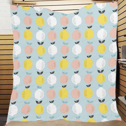 Citrus  Pattern Print Design 03 Premium Quilt