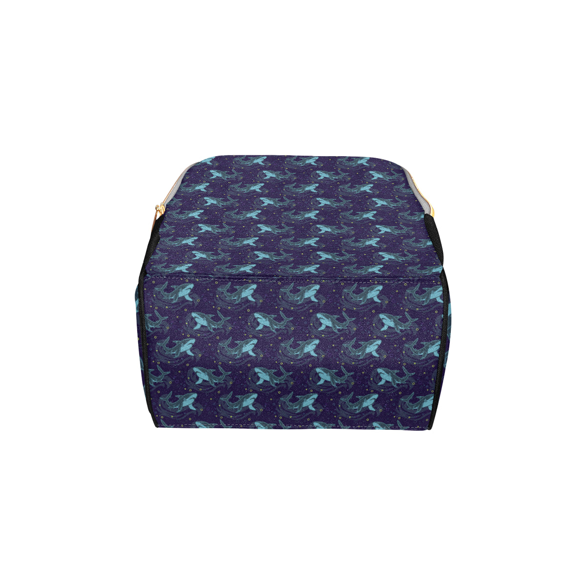 Shark Themed Print Diaper Bag Backpack