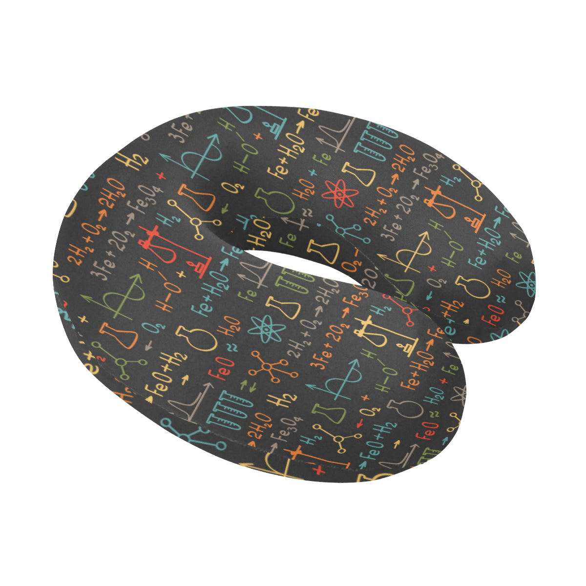 Chemical Pattern Print Design 03 U-Shaped Travel Neck Pillow