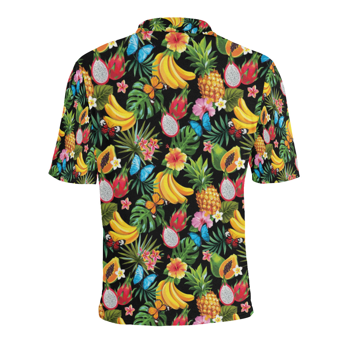 Tropical Fruits Pattern Print Design TF04 Men Polo Shirt