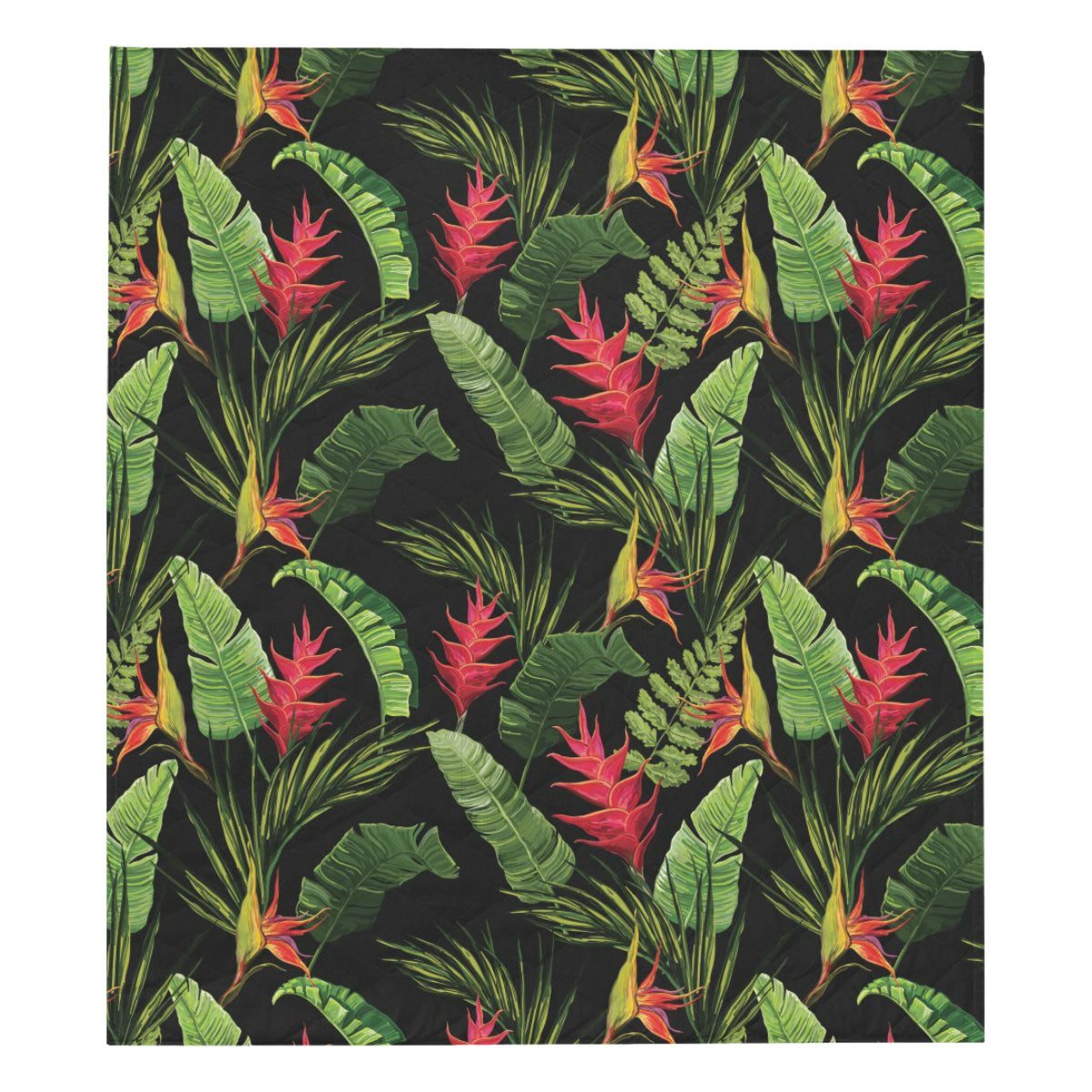 Bird Of Paradise Pattern Print Design BOP010 Premium Quilt