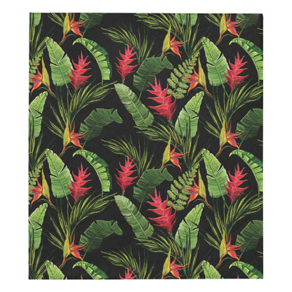 Bird Of Paradise Pattern Print Design BOP010 Premium Quilt