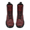 Paisley Red Design Print Boots