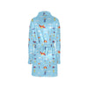 Skydiver Print Design LKS304 Women's Fleece Robe