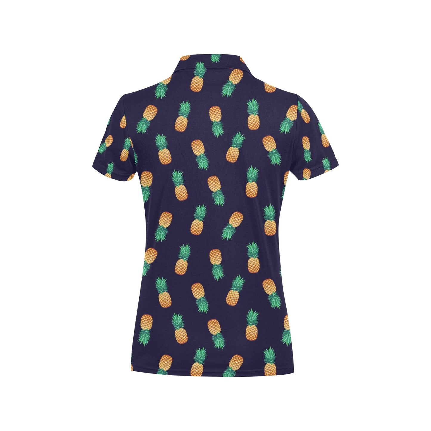 Pineapple Pattern Women's Polo Shirt