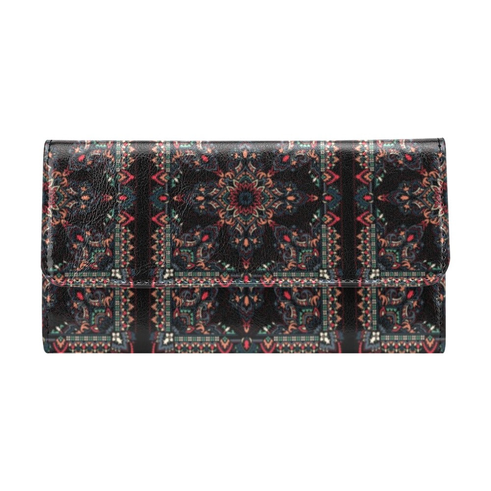 Bandana Print Design LKS307 Women's Trifold Wallet