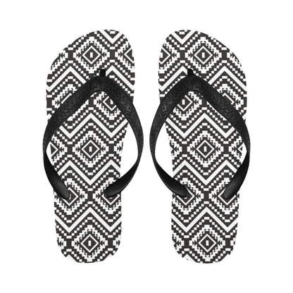 Tribal Pattern Print Design LKS303 Flip Flops