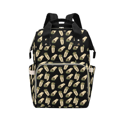 Burrito Print Design LKS303 Diaper Bag Backpack