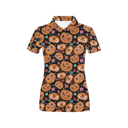 Halloween Print Design LKS402 Women's Polo Shirt