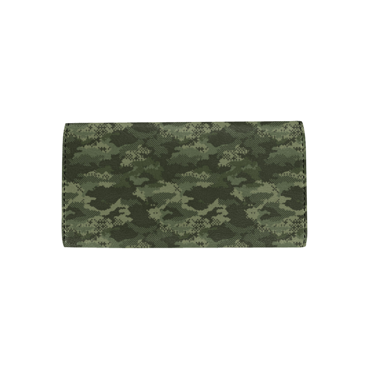 Army Camouflage Pattern Print Design 02 Women's Trifold Wallet