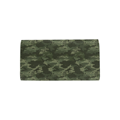 Army Camouflage Pattern Print Design 02 Women's Trifold Wallet