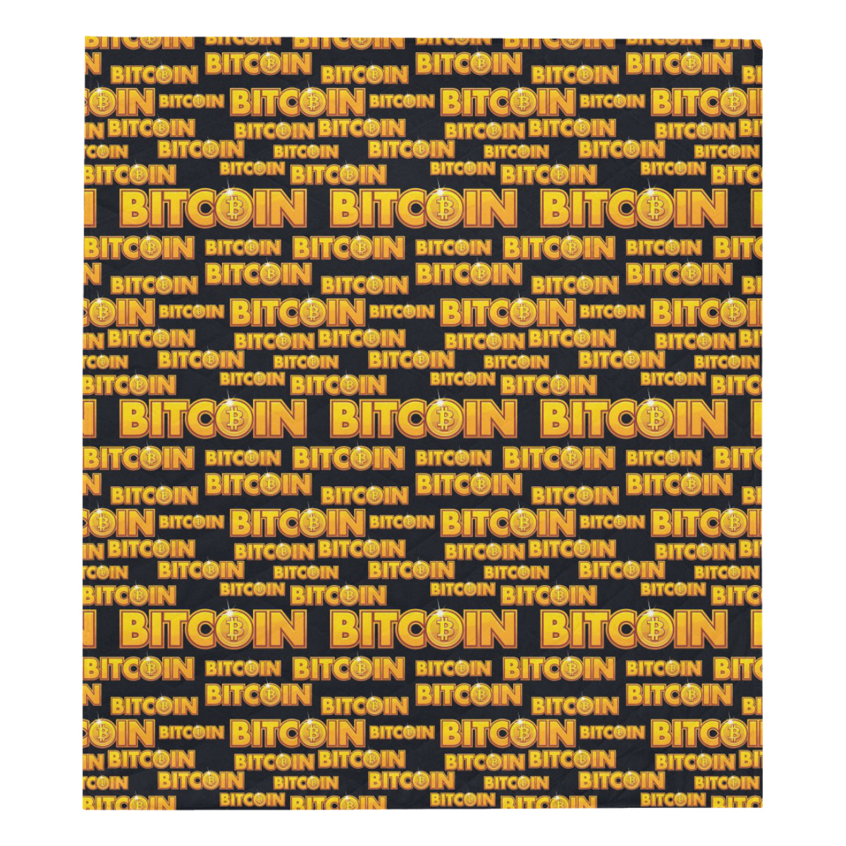 Bitcoin Pattern Print Design DO03 Premium Quilt