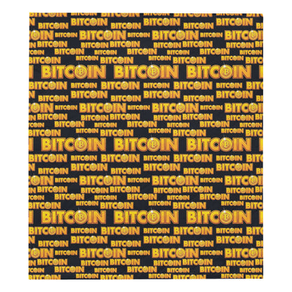 Bitcoin Pattern Print Design DO03 Premium Quilt
