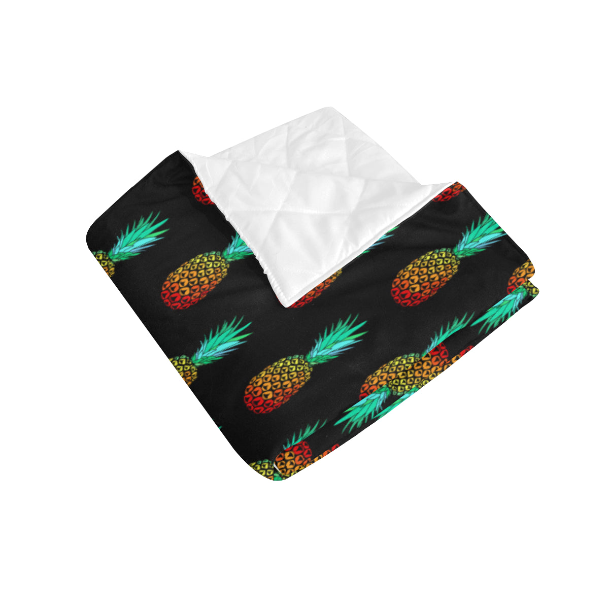 Pineapple Pattern Print Design A05 Premium Quilt