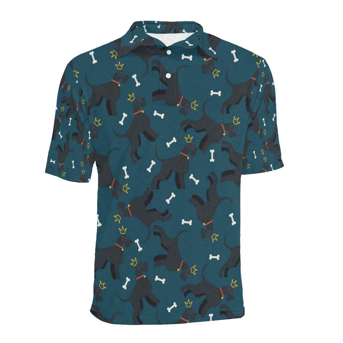 Schnauzers Pattern Print Design A04 Men Polo Shirt