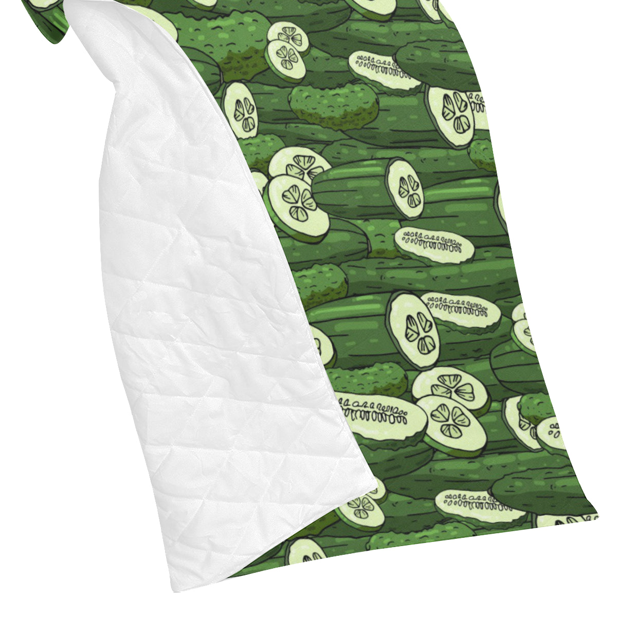 Cucumber Pattern Print Design CC01 Premium Quilt