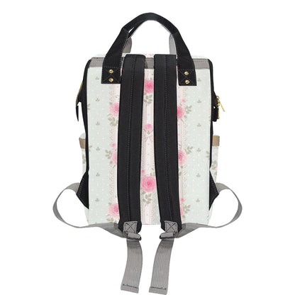 Rose Pattern Print Design RO016 Diaper Bag Backpack