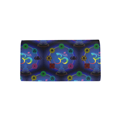 Chakra Zen Yoga OM Women's Trifold Wallet