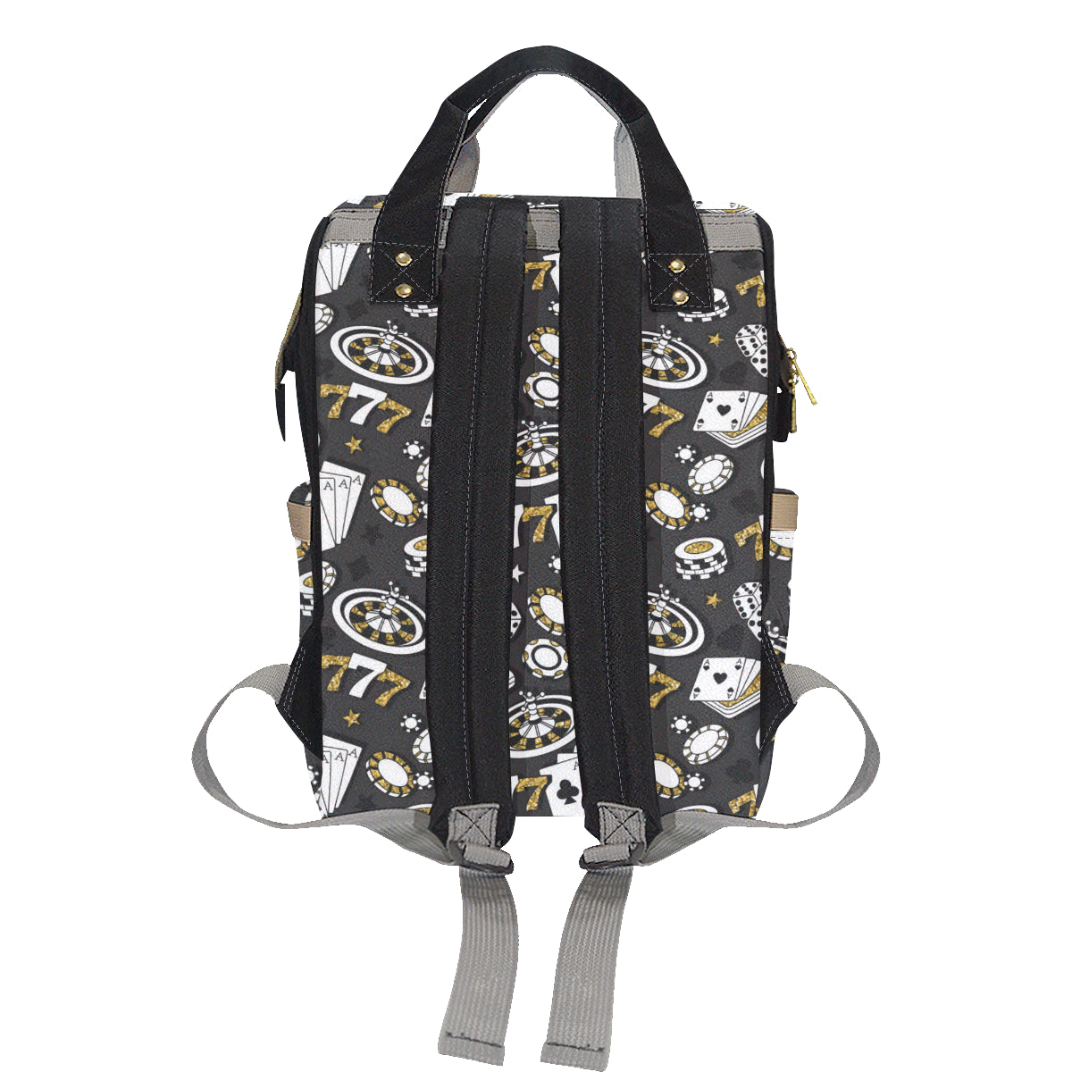 Casino Pattern Print Design 05 Diaper Bag Backpack