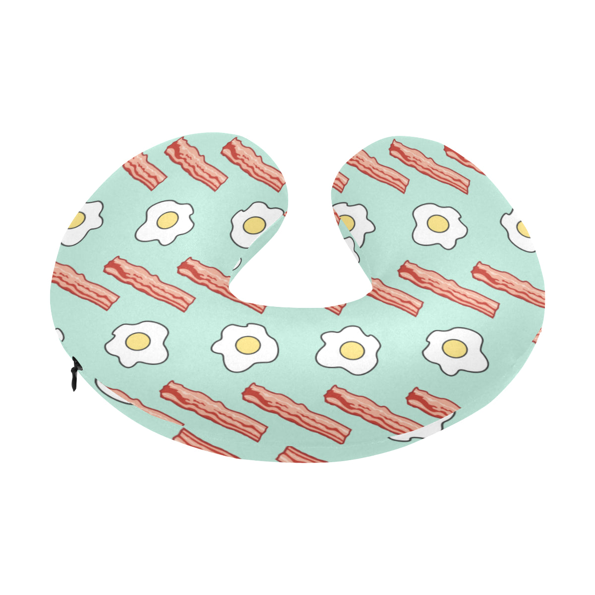 Bacon Sausage Pattern Print Design 01 U-Shaped Travel Neck Pillow
