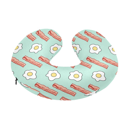 Bacon Sausage Pattern Print Design 01 U-Shaped Travel Neck Pillow
