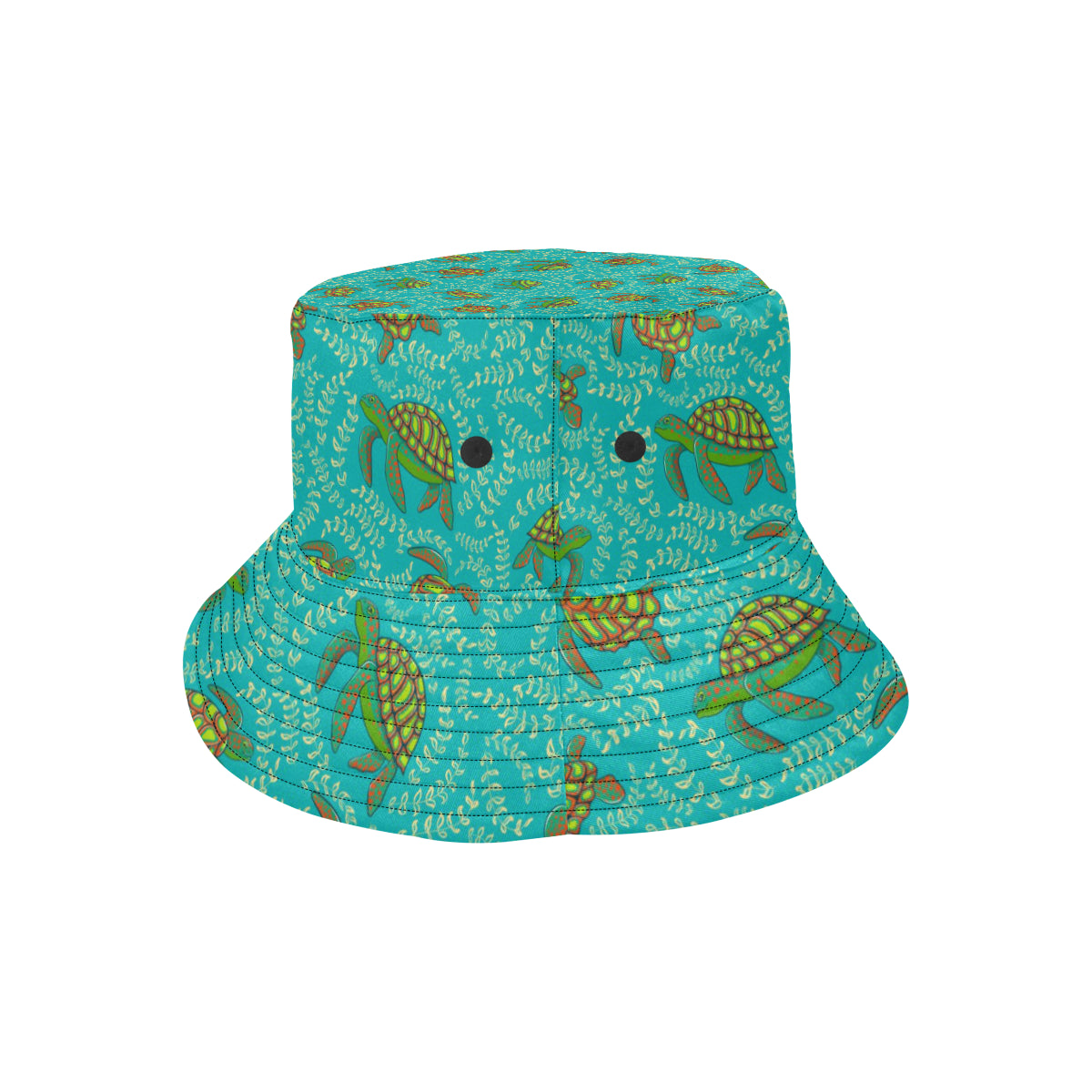 Sea Turtle Pattern Print Design T010 Unisex Bucket Hat