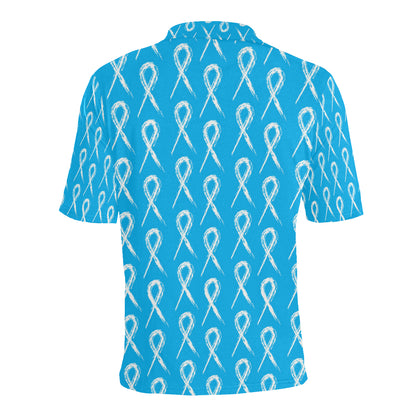 Prostate cancer Pattern Print Design A03 Men Polo Shirt