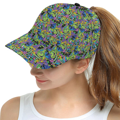 Psychedelic Trippy Mushroom Themed Snapback Cap