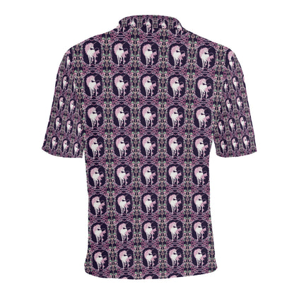 Unicorn Fantastic Flower Men Polo Shirt