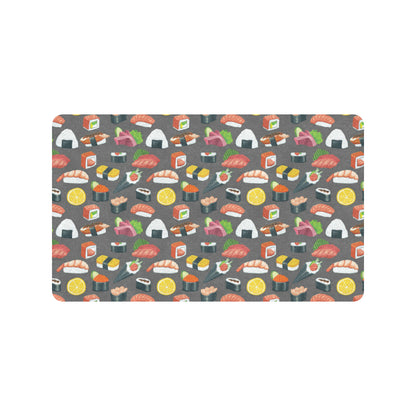 Sushi Pattern Print Rubber Doormat