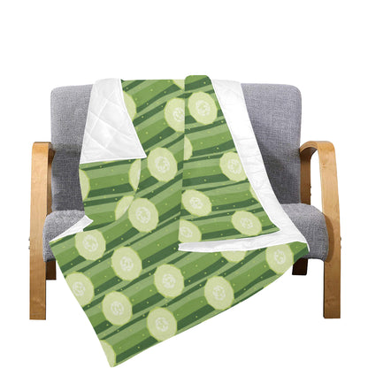 Cucumber Pattern Print Design CC03 Premium Quilt