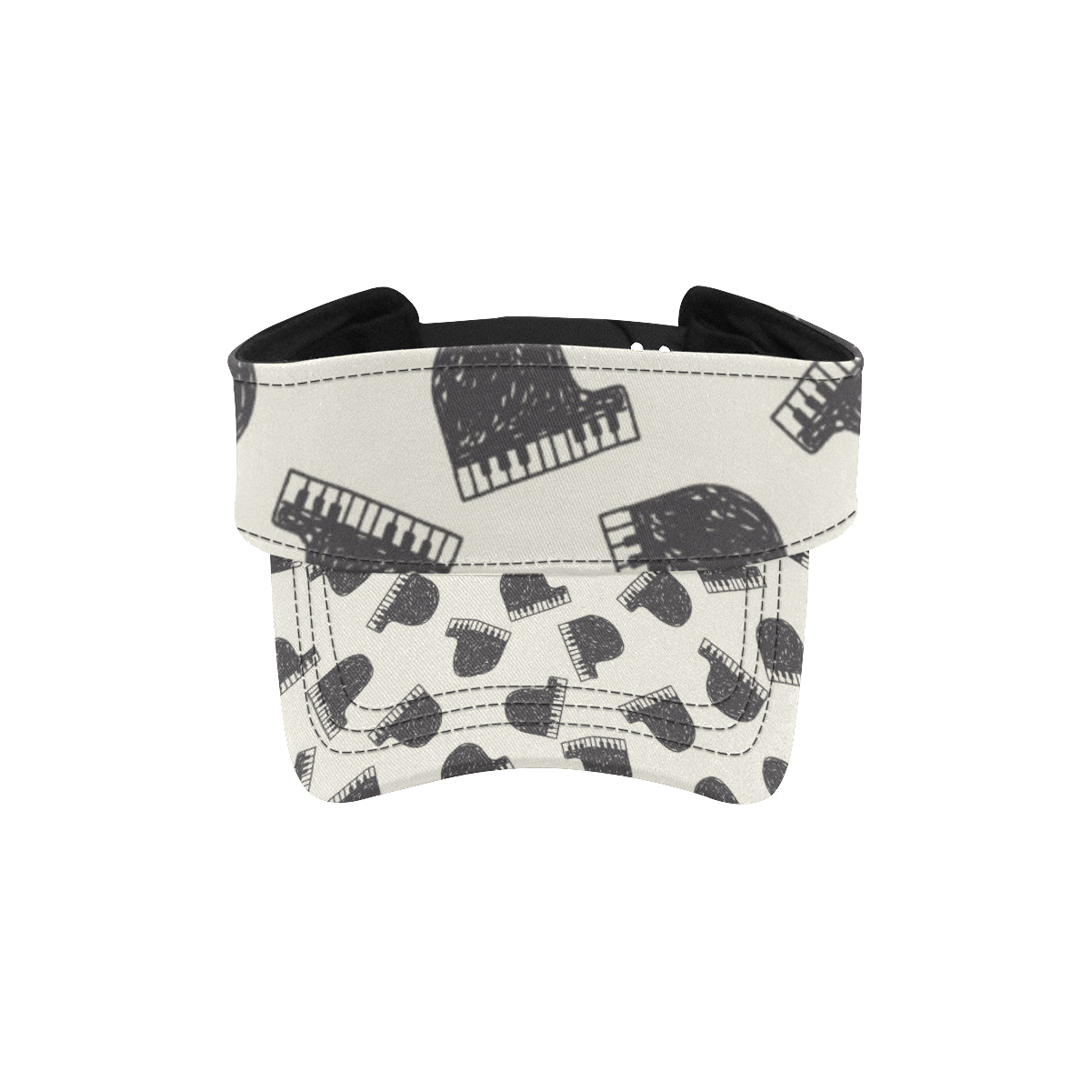 Piano Pattern Print Design 04 Unisex Sun Visor