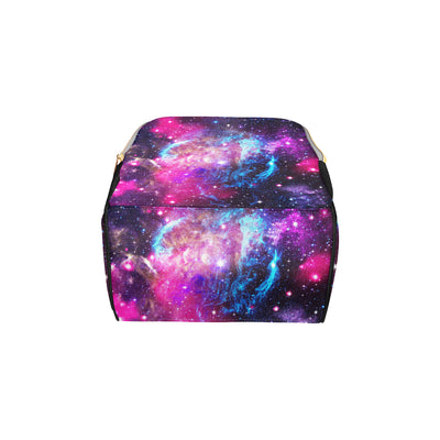 Galaxy Night Purple Space Print Diaper Bag Backpack