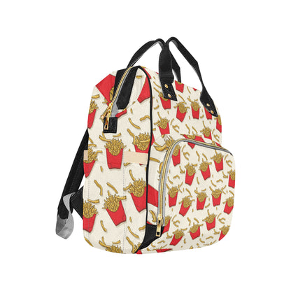 French Fried Pattern Print Design 01 Diaper Bag Backpack