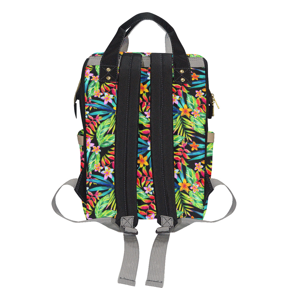 Heliconia Pattern Print Design HL09 Diaper Bag Backpack