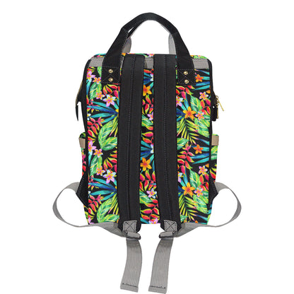 Heliconia Pattern Print Design HL09 Diaper Bag Backpack
