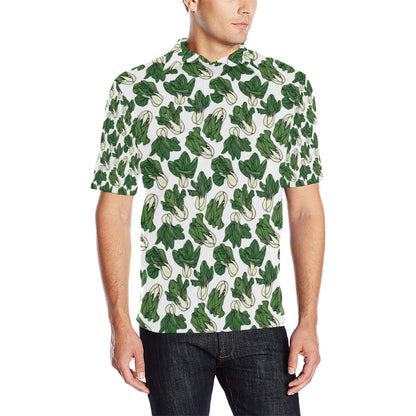 Bok Choy Pattern Print Design 02 Men Polo Shirt